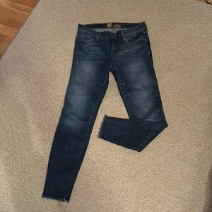 Barely worn Women’s size 6 jeans by KUT. Fringed bottom